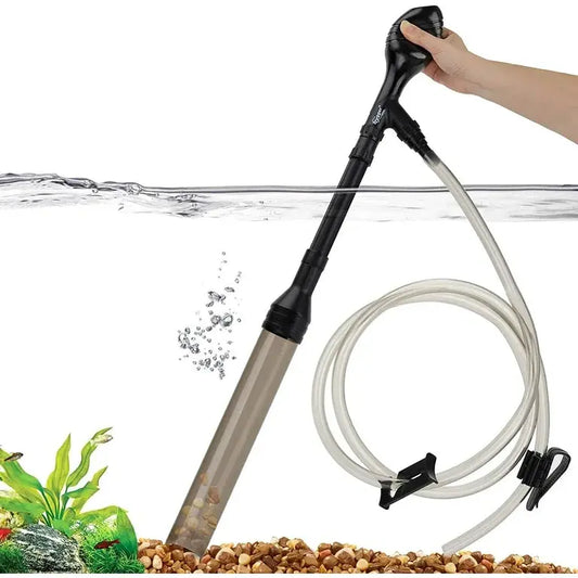 Hygger HG013-L Manual Aquarium Gravel Cleaner – hand-operated siphon tool for gravel vacuuming, sand washing, and water changes