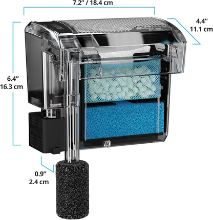 Fluval AquaClear AC50 power filter – hang-on-back aquarium filter for tanks up to 50 gallons