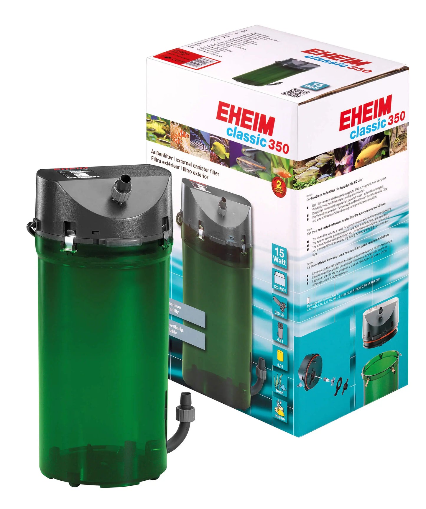 Eheim Classic 350 canister filter for aquariums up to 92 gallons