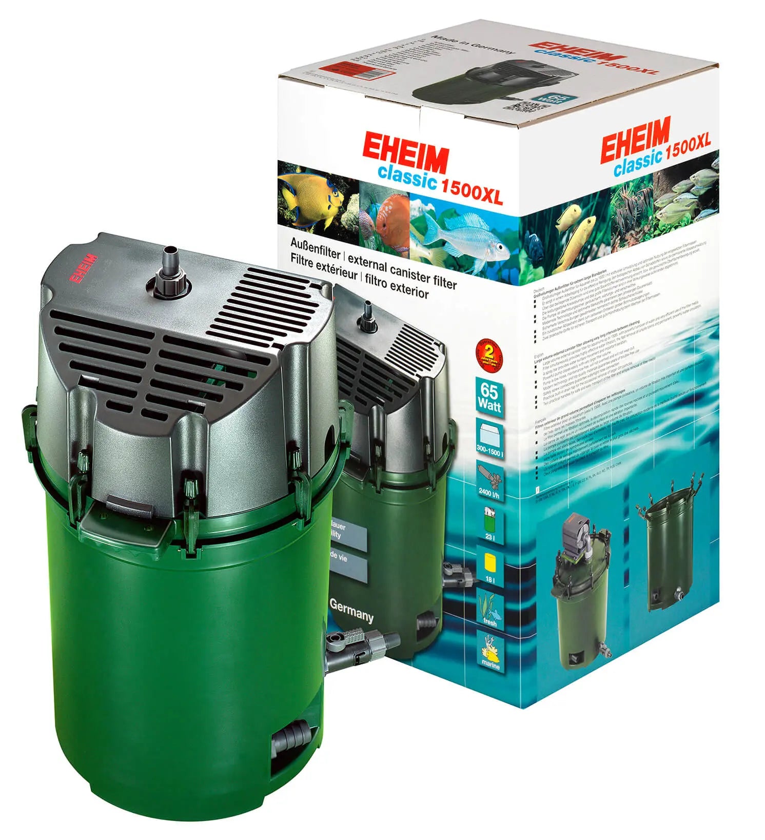 EHEIM 2262 Classic external canister filter for large freshwater and cichlid aquariums