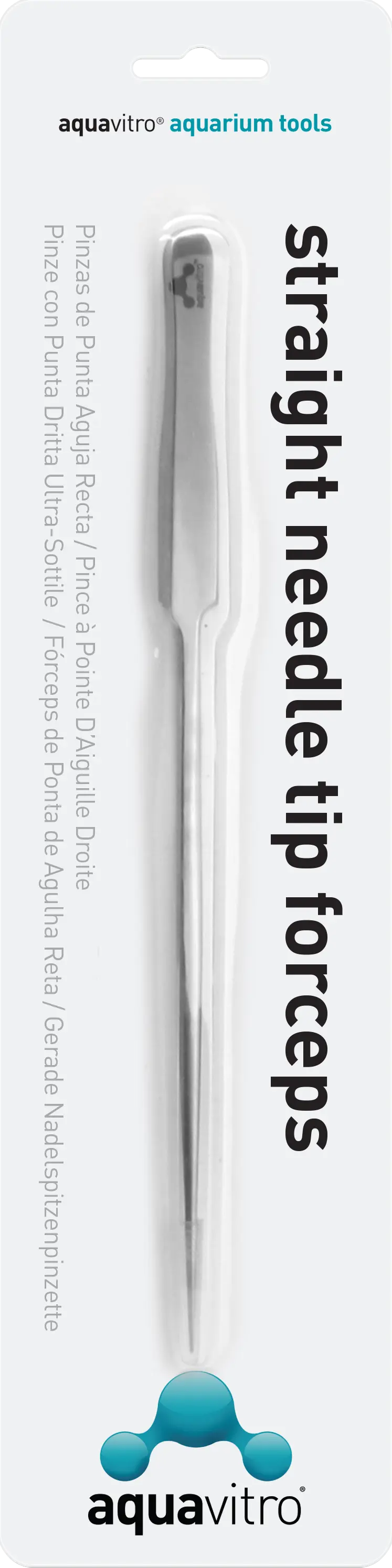 Aquavitro straight needle tip forceps aquascaping tool