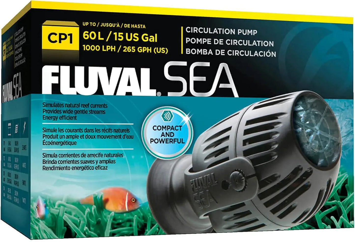 Fluval CP1 circulation pump – compact internal aquarium powerhead providing gentle water movement for small tanks