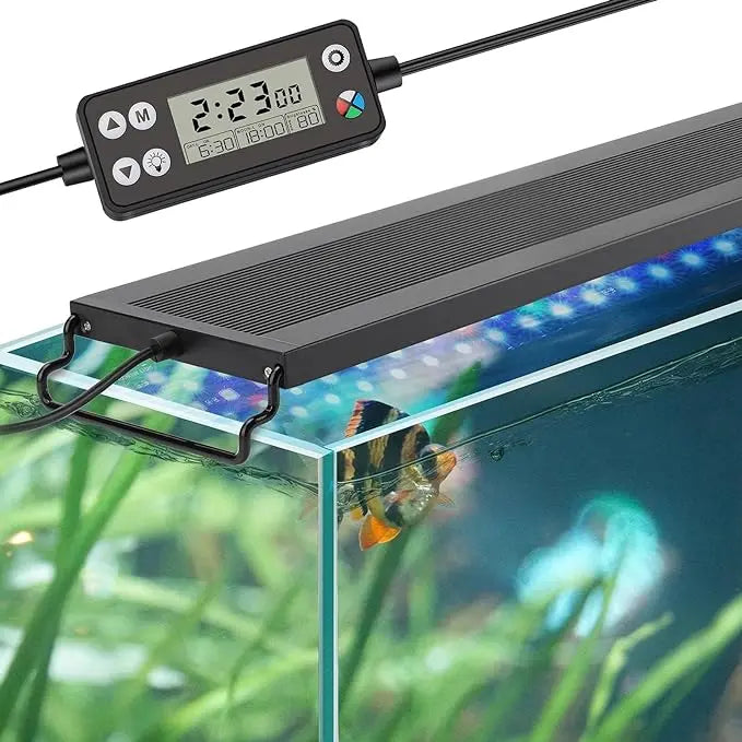 Hygger 999 18W LED Aquarium Light – Full Spectrum with Timer Tropical Treasures Wyo LLC