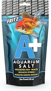 Fritz A+ Aquarium Salt – freshwater fish supplement that reduces stress, supports gill function, and promotes recovery from illness