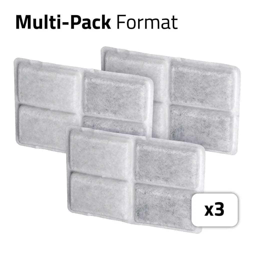 Three Fluval Kühl fine filter pads shown together, illustrating the 3-pack multi-pack format