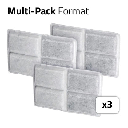 Three Fluval Kühl fine filter pads shown together, illustrating the 3-pack multi-pack format