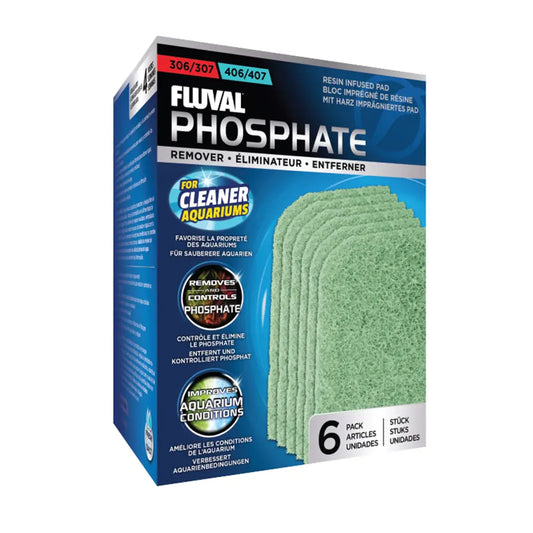 Fluval phosphate remover pads 6-pack for 307 and 407 external canister aquarium filters