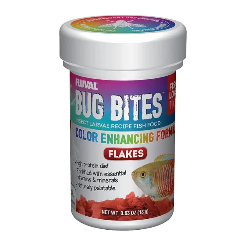 Bug Bites Color Enhancing Flakes 0.63 oz tropical fish food