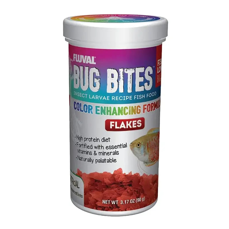 Bug Bites Color Enhancing Flakes 3.17 oz tropical fish food