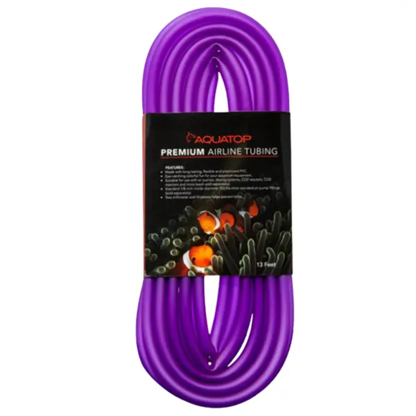 Aquatop Premium Airline Tubing 13 ft purple aquarium air pump tubing