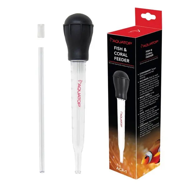Aquatop Coral & Fish Target Feeder 20.5 inch – precision feeding tool for corals and aquarium fish
