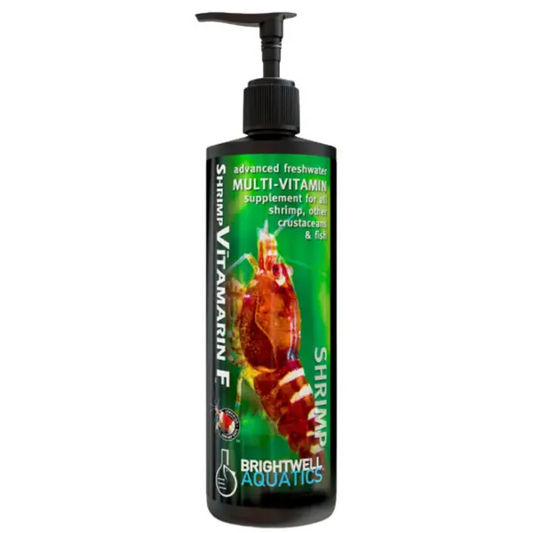 Brightwell Shrimp Vitamarin-F 250 mL vitamin supplement for freshwater shrimp tanks and planted aquariums.