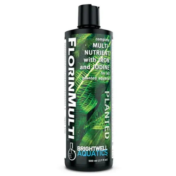 Brightwell FlorinMulti 500mL multi-nutrient supplement with iron and iodine for freshwater planted aquariums