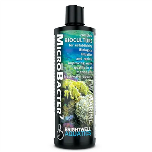 Brightwell MicroBacter7 250mL beneficial bacteria supplement for freshwater and marine aquariums