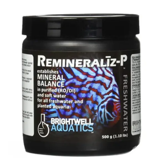 Brightwell Remineraliz-P 500g freshwater mineral supplement for RO distilled and soft aquarium water