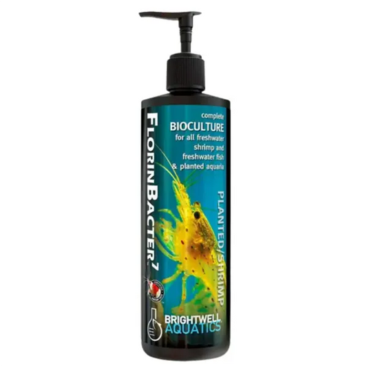 Brightwell Shrimp FlorinBacter7 125mL copper-free beneficial bacteria for freshwater shrimp and planted aquariums