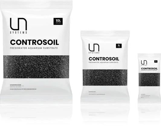 UNS Controsoil 10L Normal Black planted aquarium substrate for freshwater aquascapes and shrimp tanks.