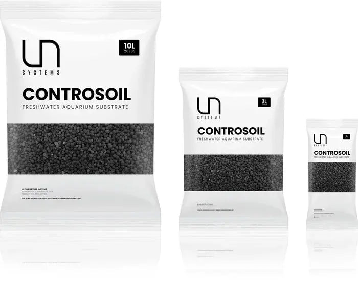 UNS Controsoil 10L Normal Black planted aquarium substrate for freshwater aquascapes and shrimp tanks.