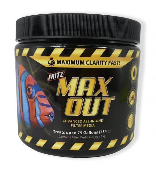 Fritz MAXOUT Pro Freshwater aquarium filter media bag for water polishing, odor reduction, and phosphate control.