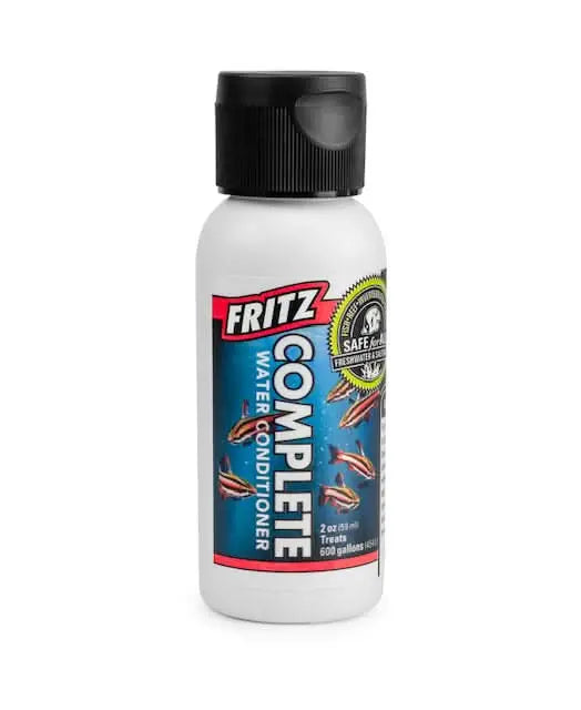 Fritz Complete 2 fl oz bottle – concentrated all-in-one aquarium water conditioner that detoxifies chlorine, chloramine, ammonia, nitrite, and nitrate