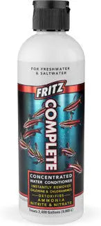 Fritz Crystal Complete 16 fl oz aquarium clarifier and conditioner – all-in-one solution that clears cloudy water, dechlorinates tap water, and detoxifies ammonia