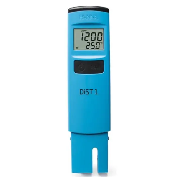 Hanna DiST1 Waterproof TDS Tester HI98301 digital water quality meter measuring total dissolved solids for aquariums, RO systems, and hydroponics