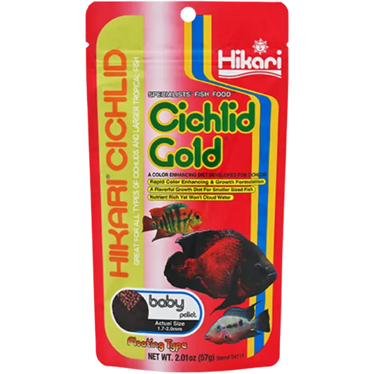 hikari cichlid gold baby pellet 2 oz fish food