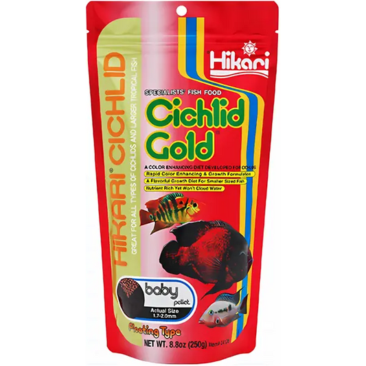 hikari cichlid gold baby pellet 8.8 oz fish food
