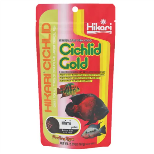 Hikari Cichlid Gold Mini Pellet 2 oz fish food