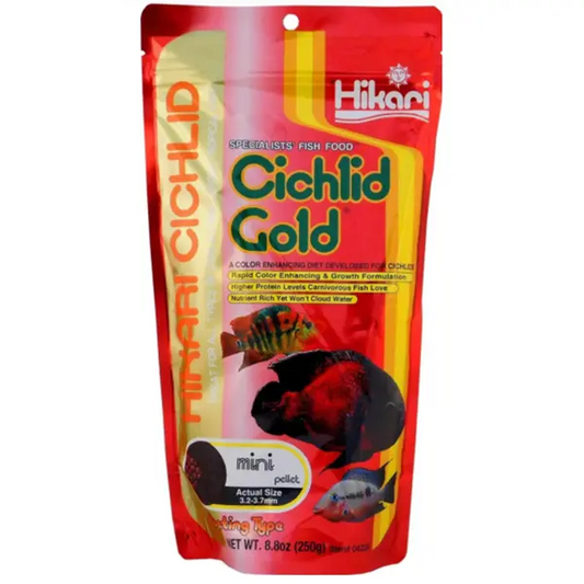Hikari Cichlid Gold Mini Pellet 8.8 oz fish food