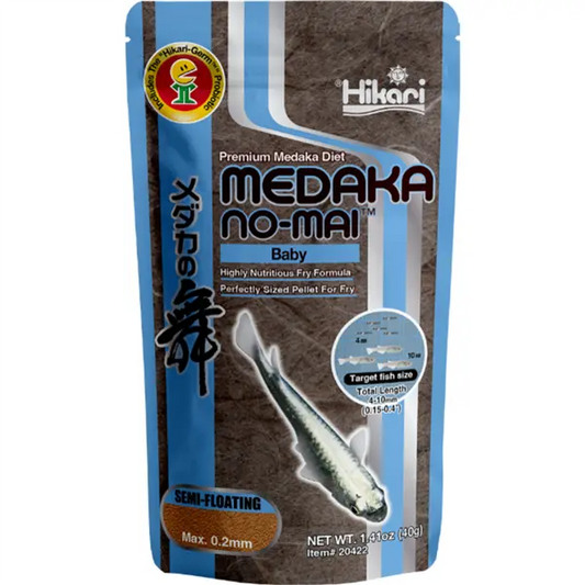 Hikari Medaka No-Mai Baby fish food for medaka fry and baby freshwater fish promoting healthy growth and development