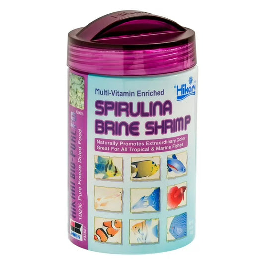 Hikari Spirulina Brine Shrimp – Color-Enhancing Frozen Fish Food Tropical Treasures Wyo LLC