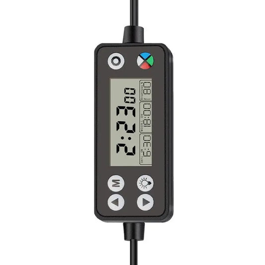 Hygger HG999 LED light controller with 24/7 auto on/off timer and brightness settings