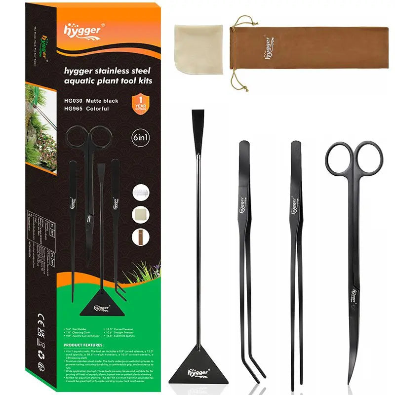 Hygger Stainless Steel Aquarium Tools HG965 Tropical Treasures Wyo LLC