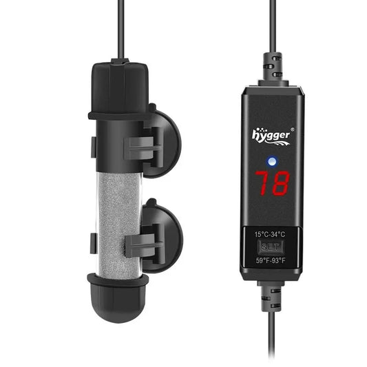 Hygger HG031 25W Aquarium Heater – mini adjustable submersible heater for nano tanks, bettas, and shrimp aquariums
