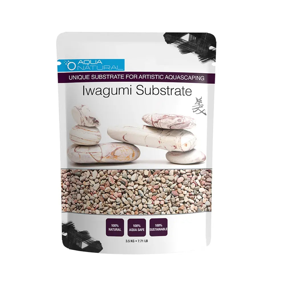 Pisces Iwagumi Nile 7.7 lb bag of natural sand-colored aquarium substrate for freshwater aquariums and aquascaping.