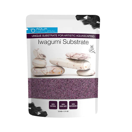 Pisces Iwagumi Garnet 7.7 lb bag of natural red aquarium substrate for freshwater aquariums and aquascaping.