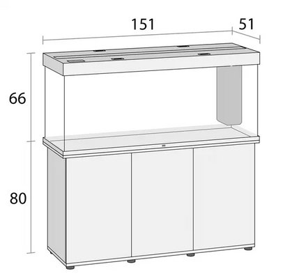 Juwel Rio 450 Light Wood Aquarium and Cabinet Combo featuring a 120-gallon freshwater aquarium with LED lighting, filtration, and matching wood stand.