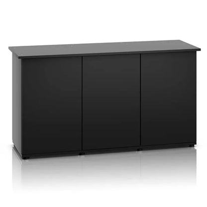 Juwel Rio 450 Black Aquarium and Cabinet Combo featuring a 120-gallon freshwater aquarium with integrated LED lighting, filtration, and matching black stand.