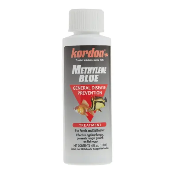 Kordon Methylene Blue 4 oz – aquarium treatment for fungus, parasites, and egg disinfection