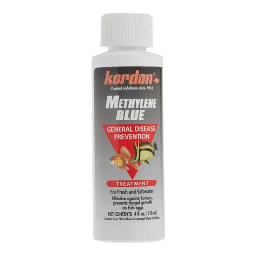 Kordon Methylene Blue 4 oz – aquarium treatment for fungus, parasites, and egg disinfection