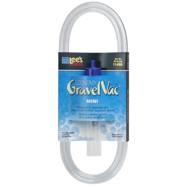 Lee’s Mini Gravel Vacuum with hose for small aquarium water changes and gravel cleaning