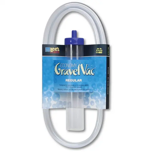 Lee's Regular Gravel Vacuum with hose for aquarium substrate cleaning and freshwater tank water changes
