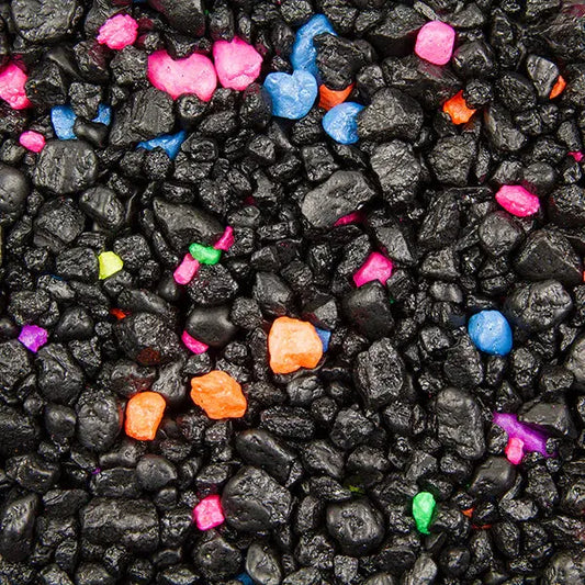 Estes Permaglo Black Lagoon multi-color aquarium gravel for freshwater tanks
