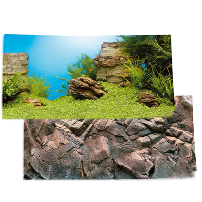Juwel Poster 1 L – large tropical aquarium background with lush aquatic plants and natural scenery