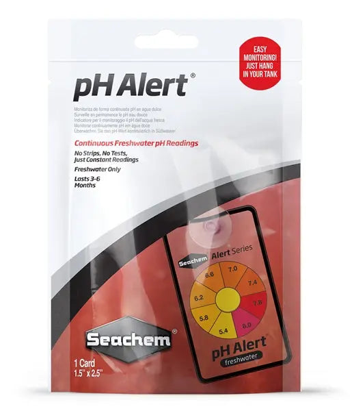 Seachem pH Alert in-tank aquarium pH monitor for freshwater and marine aquariums