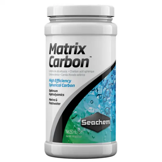 Seachem MatrixCarbon 250 mL activated carbon filter media for freshwater and saltwater aquariums