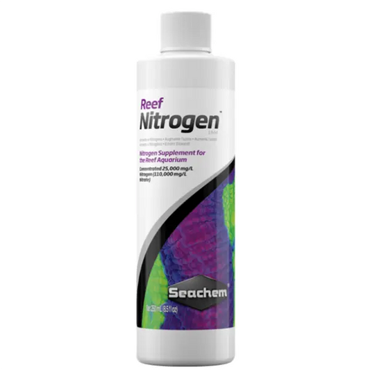 Seachem Reef Nitrogen 250 mL nitrate supplement for low-nutrient reef aquariums