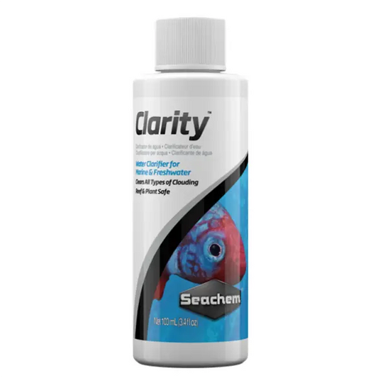 Seachem Clarity 100 mL aquarium water clarifier for freshwater and saltwater tanks