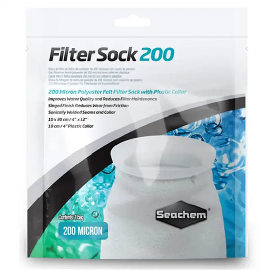 Seachem filter sock 200 micron 4x12